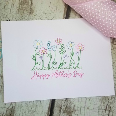 Mothers day card 1 wildflowers